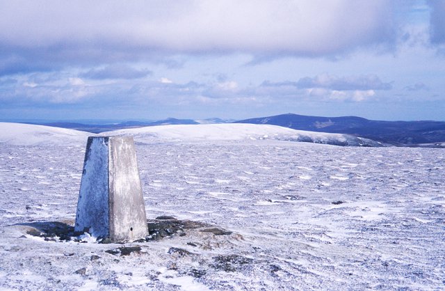 Carn Mor summit trig point