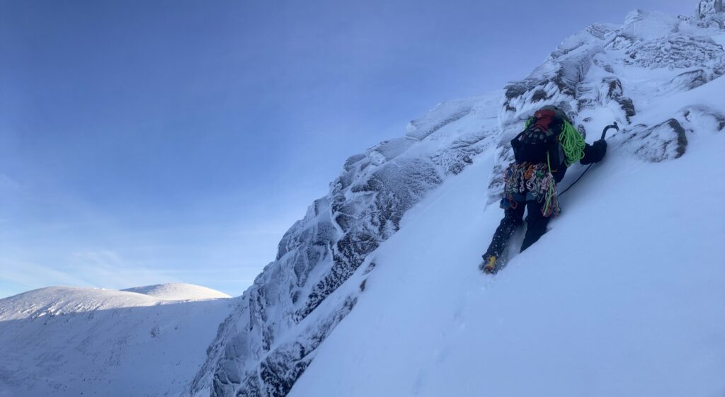 Climbing in Coire an t-Sneachda