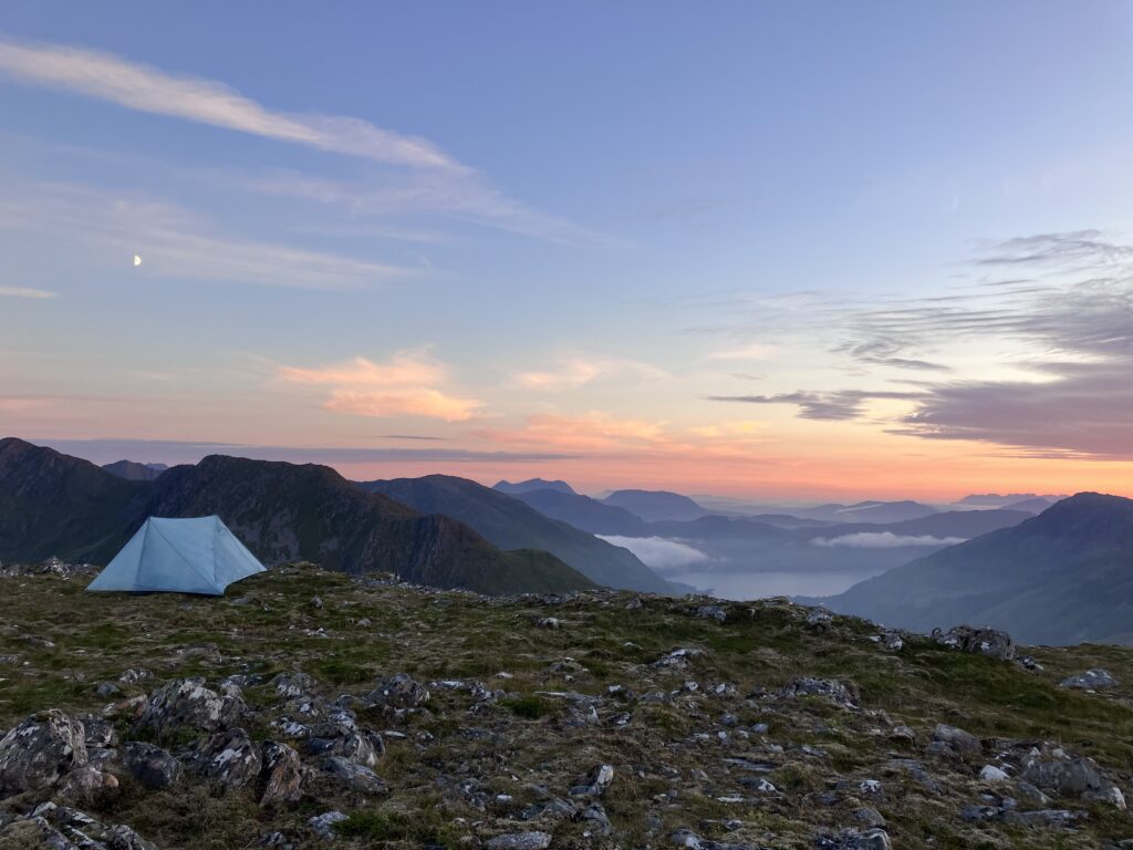 Dreamy Kintail Sunset, from A’ Glas Bheinn