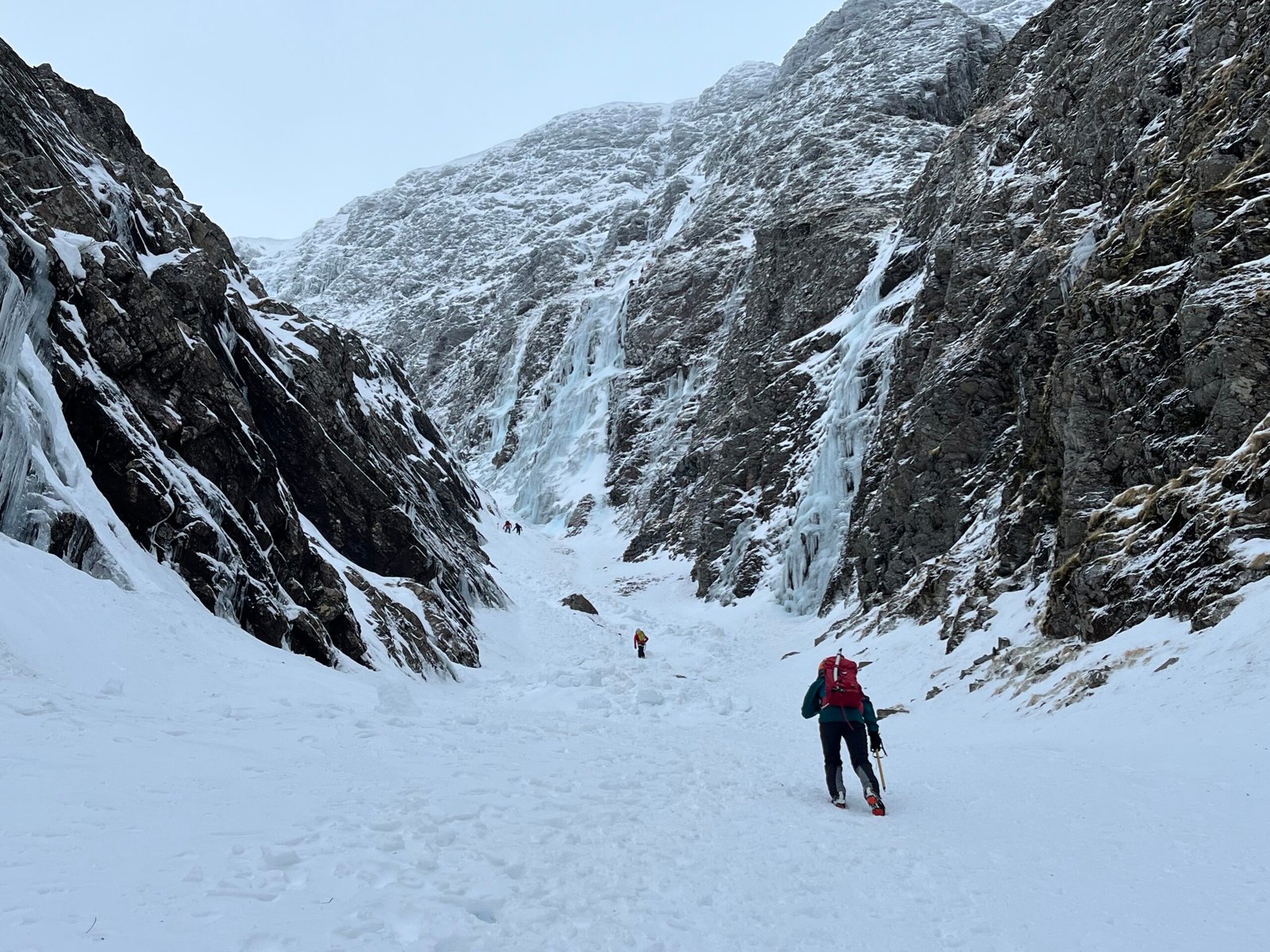 Entering Easy Gully, Coire Ardair