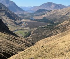 Glen Etive from the Laraig Gartain