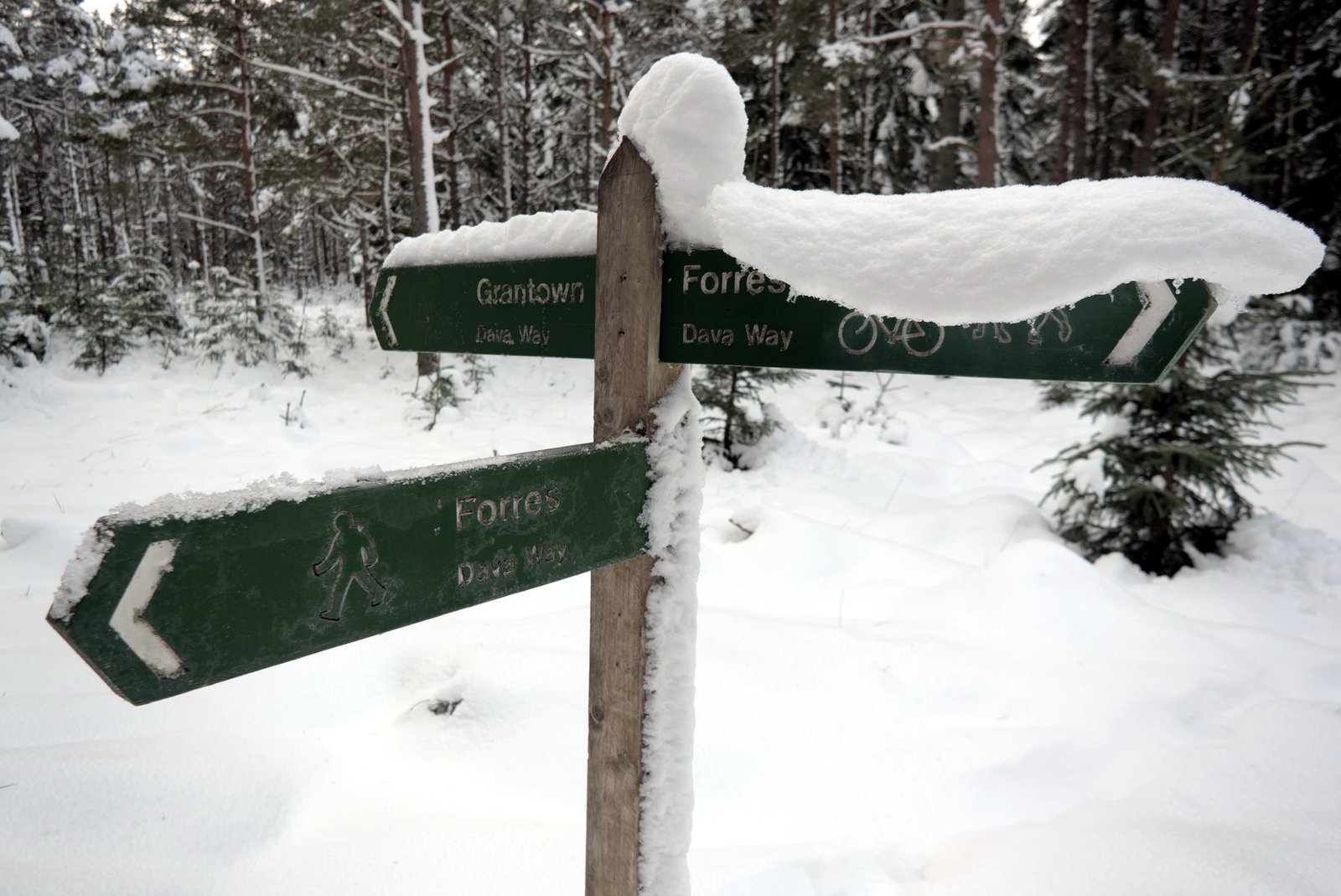 Dava way signpost