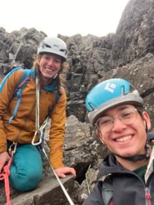 Happy climbers